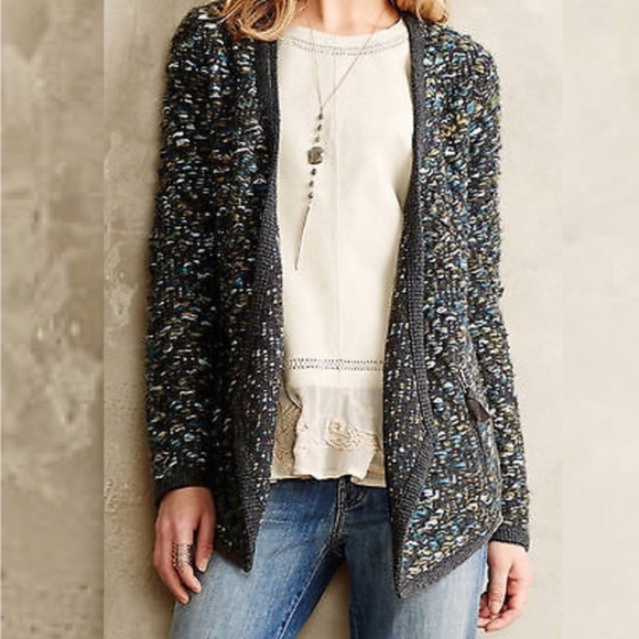 Anthropologie Moth Keavy Jacquard jacket cardigan - Picture 3 of 16